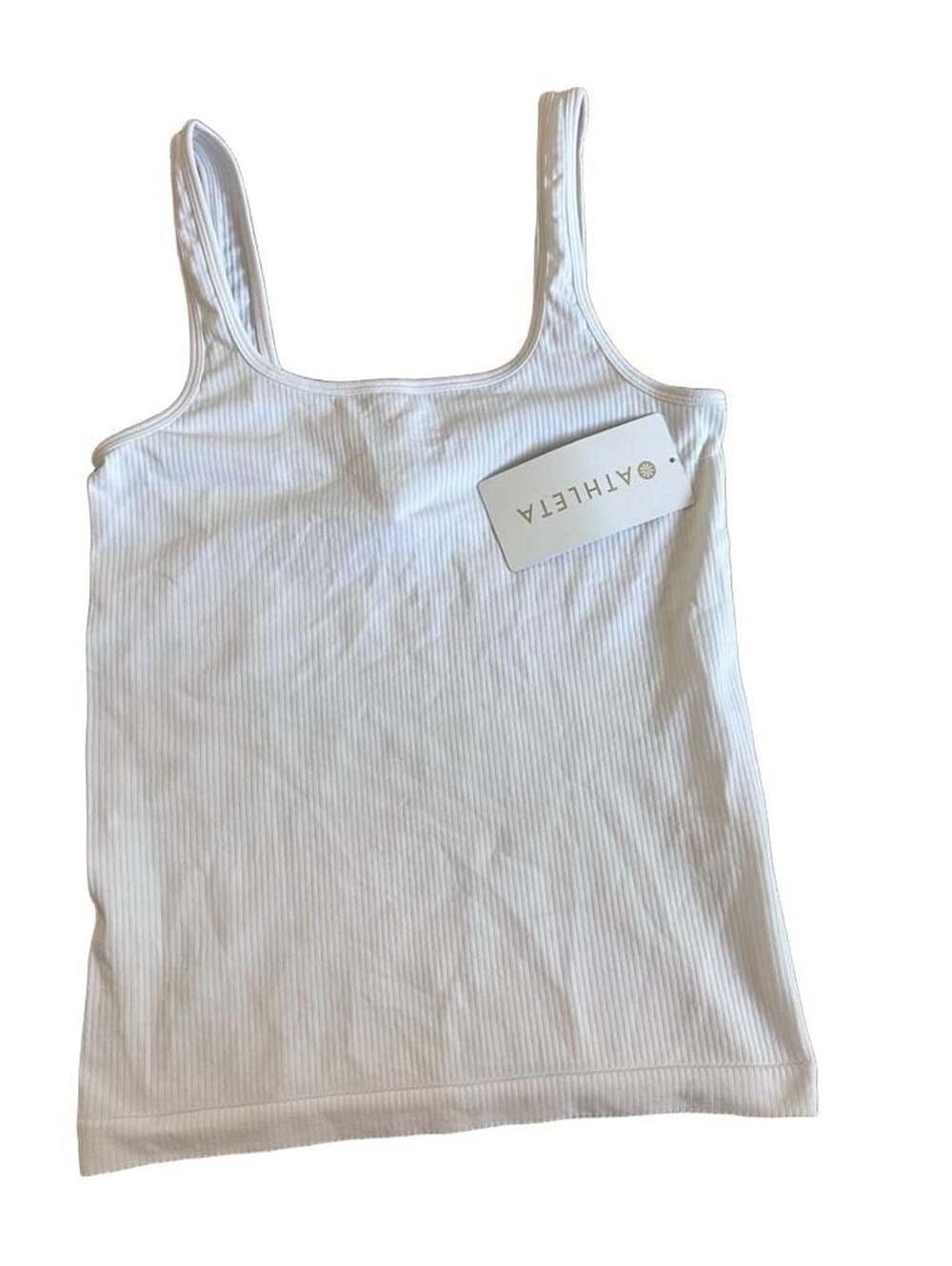 New NWT Athleta Renew Seamless Square Neck Tank White Size S - $44